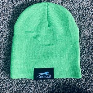 Lime Green Arctic Cat Beanie